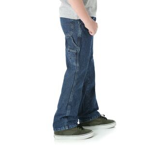 Wrangler Carpenter Boys Jeans, Adjustable Waist, Pockets Size 10 Husky